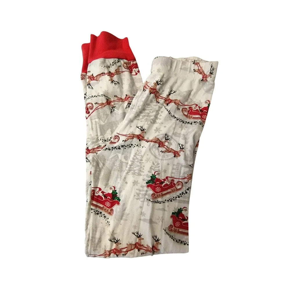 CHRISTMASThe Childrens Place PJ Place Christmas Pajamas Santa Reindeer  3pc Set